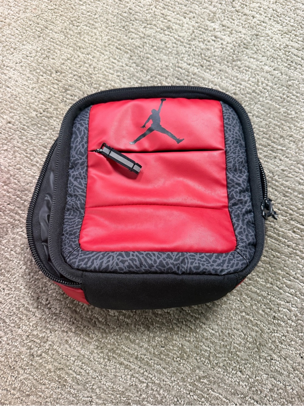 Jordan Red and Black Toiletry Pouch with Jumpman